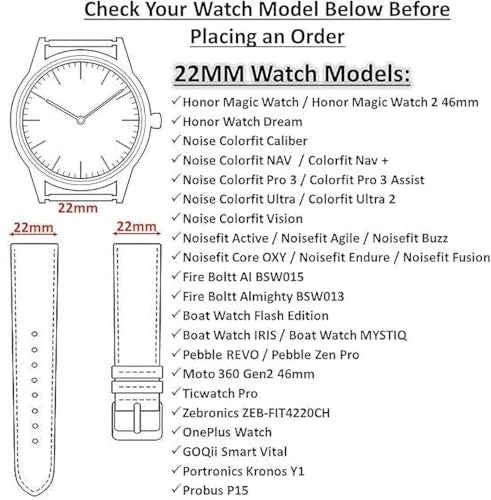 22MM silicone Strap for Smart Watches Compatible With Noise, Fireboltt, Boat Xtend, Pebble, Boat Flash, Noise Color Fit, Ultra Smart Watch & All Watches | White & maroon | Pack of 2