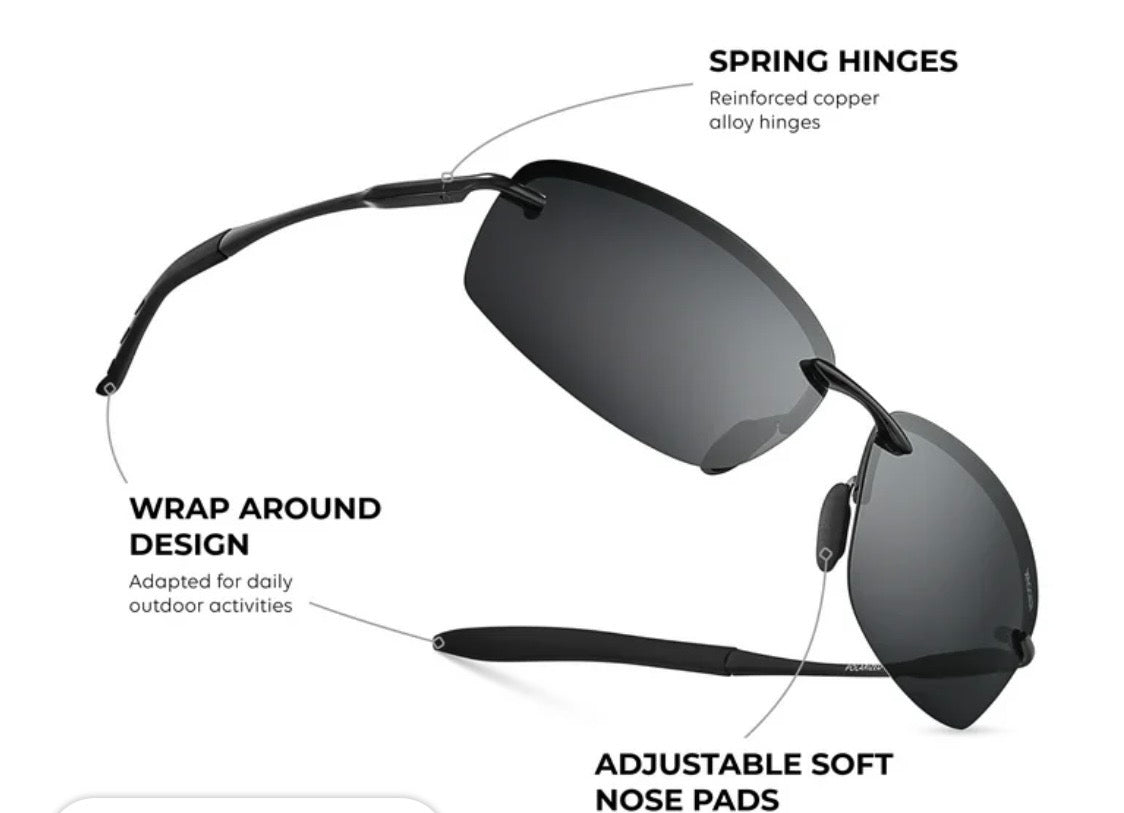 Polorized Rimless Sunglasses