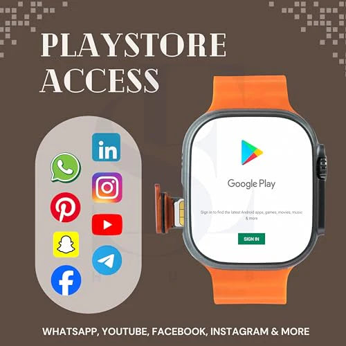 HK ultra one Smart Watch 4G/5G – Side Camera, AI Features, GPS, SIM Enabled, AMOLED Display, Fitness & Sports Tracking, 4GB RAM 32GB ROM