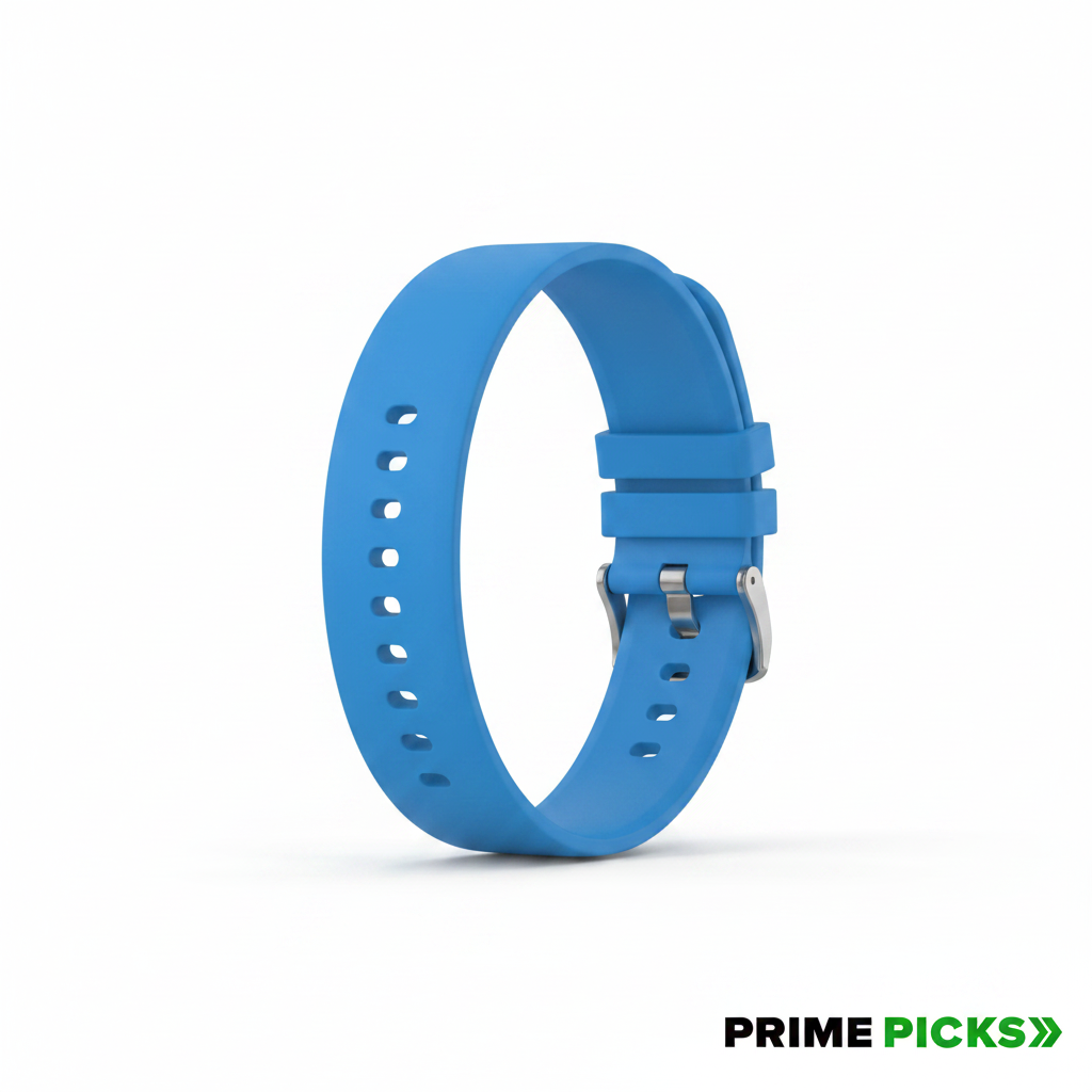 Primepicks 20MM silicone Strap for Smart Watches Compatible With Noise, Fireboltt, Boat Xtend, Pebble, Boat Flash, Noise Color Fit, Ultra Smart Watch & All Watches | White, Blue & Grey | Pack of 3