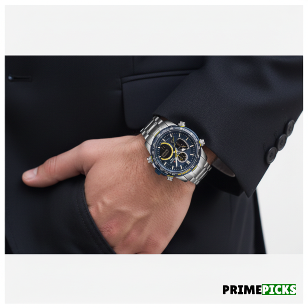Naviforce 9182 SBE Men's Chronograph Watch – Lifestyle on Wrist