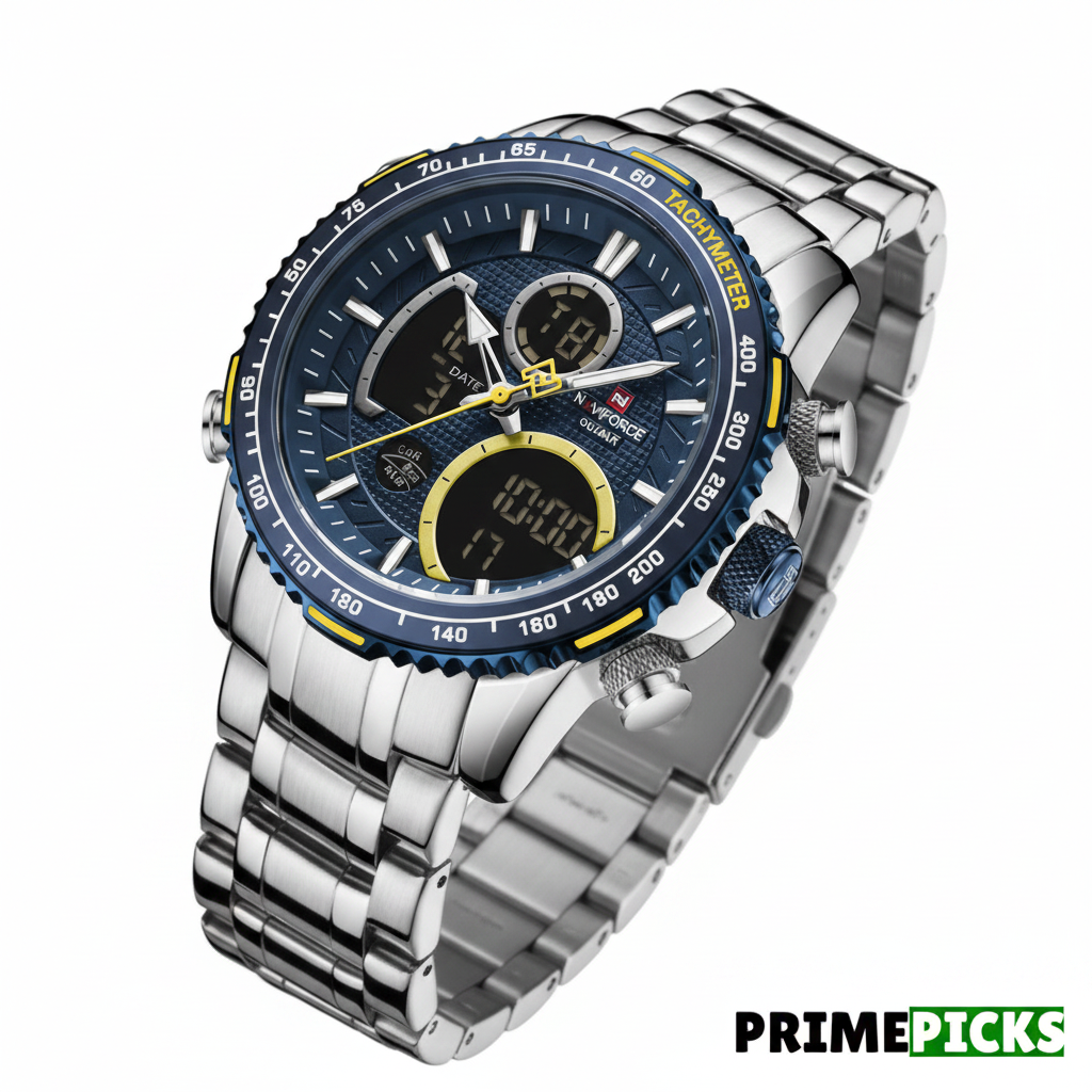 Naviforce 9182 SBE Men's Chronograph Watch – Front View