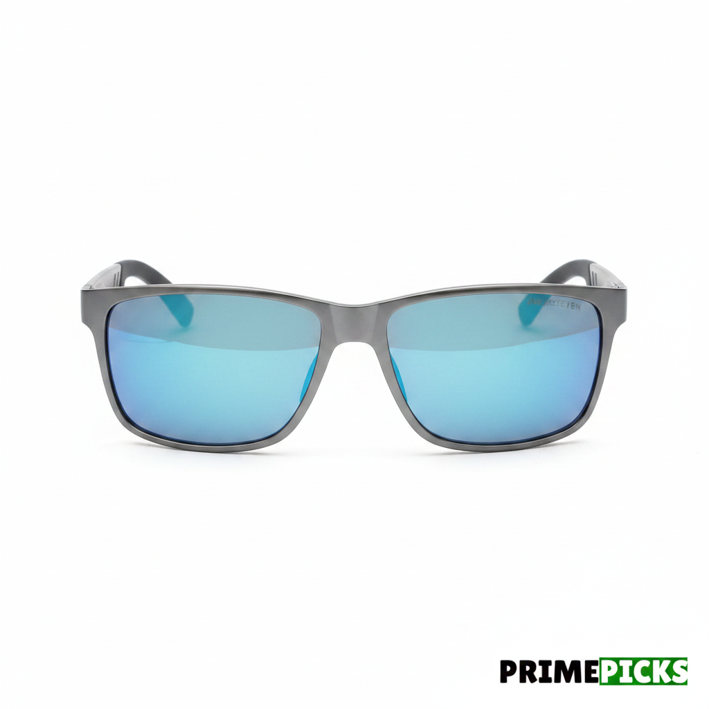 KINGSEVEN N7180 Men's Polarized Sunglasses – Front View Blue Mirror Lenses