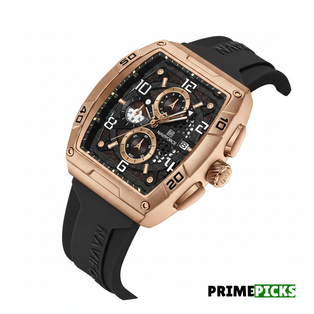 Naviforce NF8052 Men's Sport Chronograph Watch – Front View