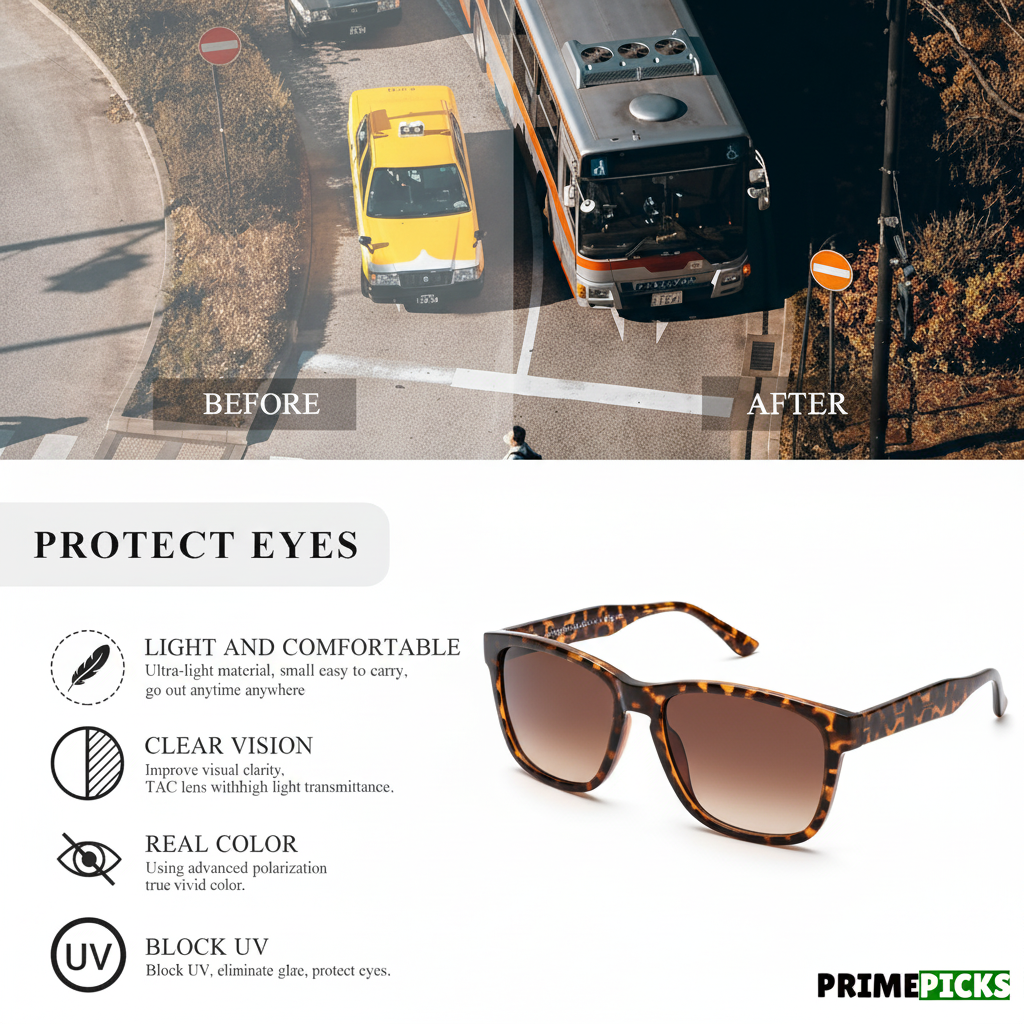 KINGSEVEN LC759 Classic Polarized Sunglasses – UV Protection & Polarized Benefits