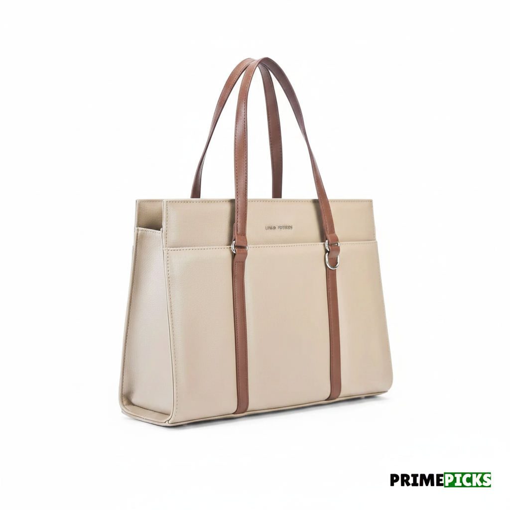 Lino Perros Monroe Women's Accented Durable Tote Bag – Angle View