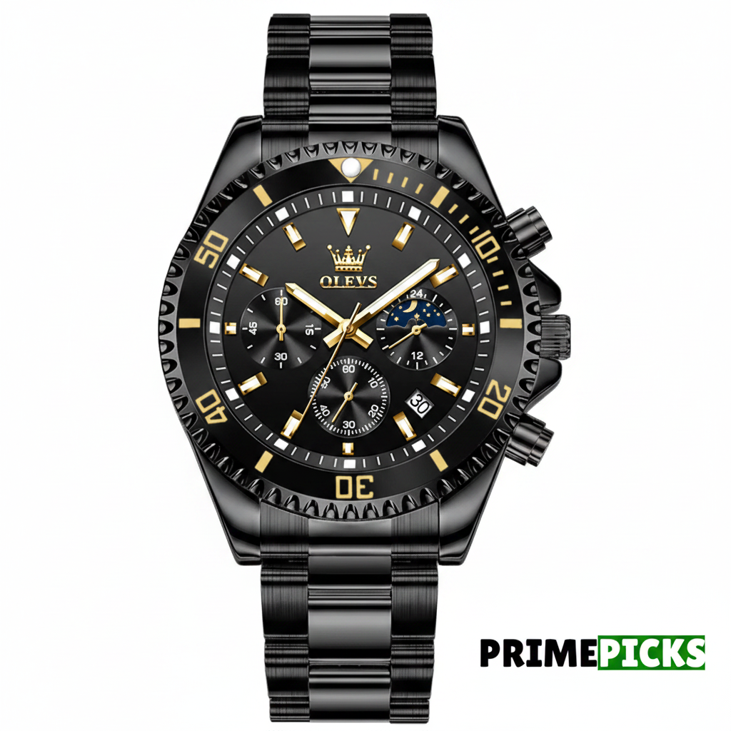 OLEVS 2870 Men's Luxury Chronograph Watch – Front View