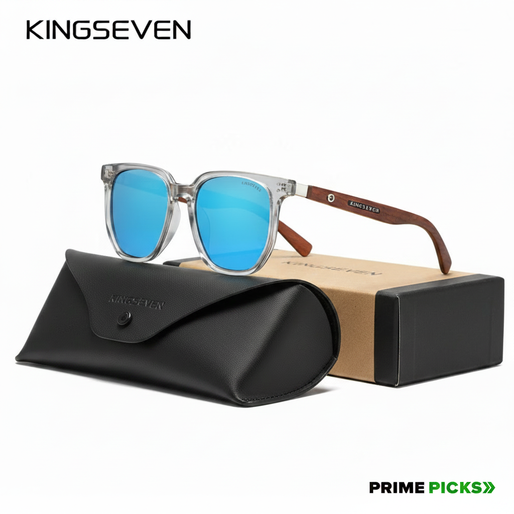 KINGSEVEN B5528 – Handmade Bubinga Wood HD Polarized Sunglasses