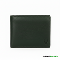 WildHorn Men's Genuine Leather Bifold Wallet – Olive Green