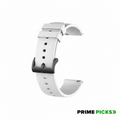 Primepicks 20MM silicone Strap for Smart Watches Compatible With Noise, Fireboltt, Boat Xtend, Pebble, Boat Flash, Noise Color Fit, Ultra Smart Watch & All Watches | White, Blue & Grey | Pack of 3